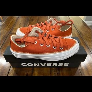 Converse Rust Orange Platform - Brand New - Size 5